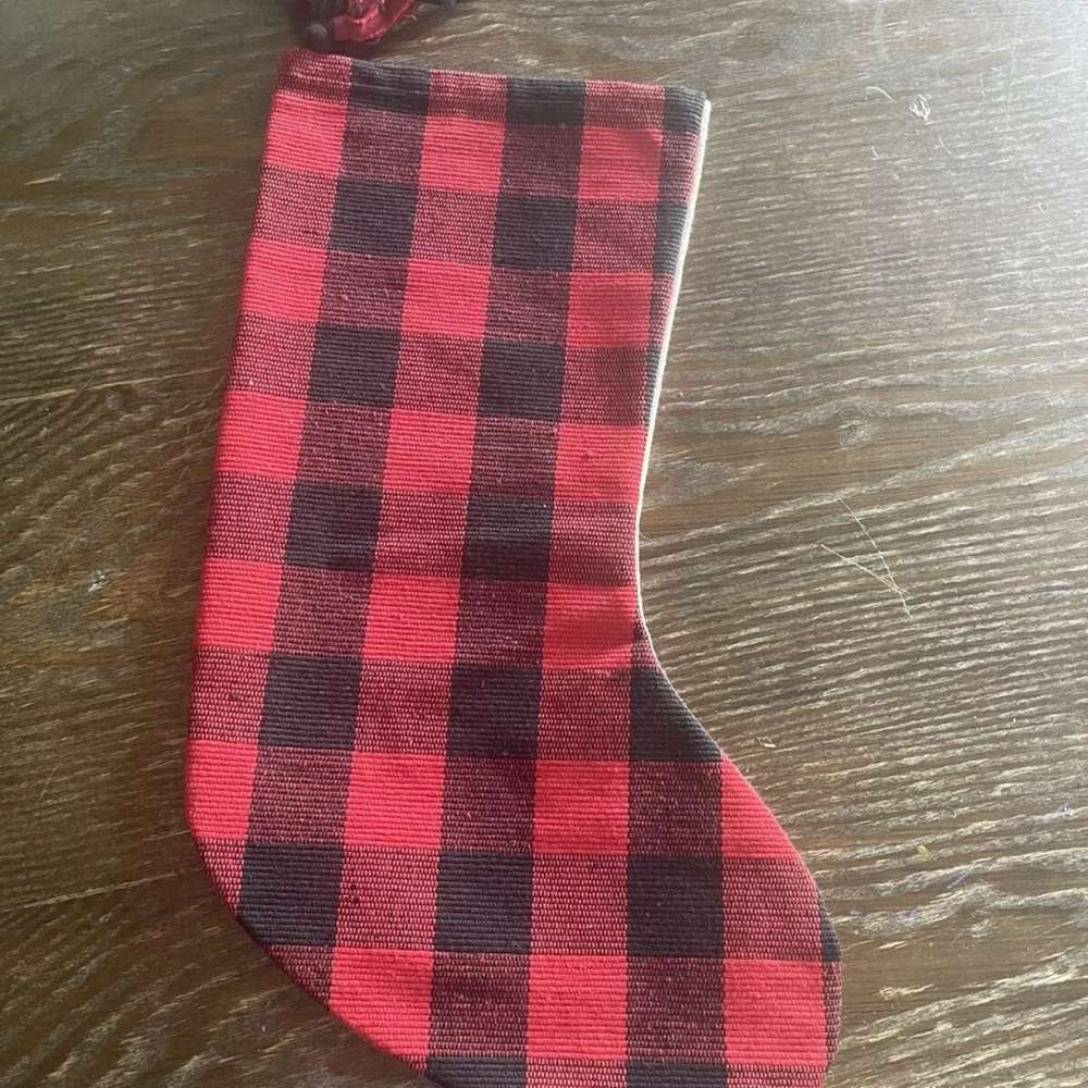 Mud pie Buffalo Plaid Christmas Stocking